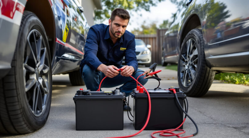 apprenez comment démarrer votre véhicule en connectant correctement les câbles de batterie, en respectant l'ordre positif/négatif pour éviter les courts-circuits et assurer une opération sécurisée.