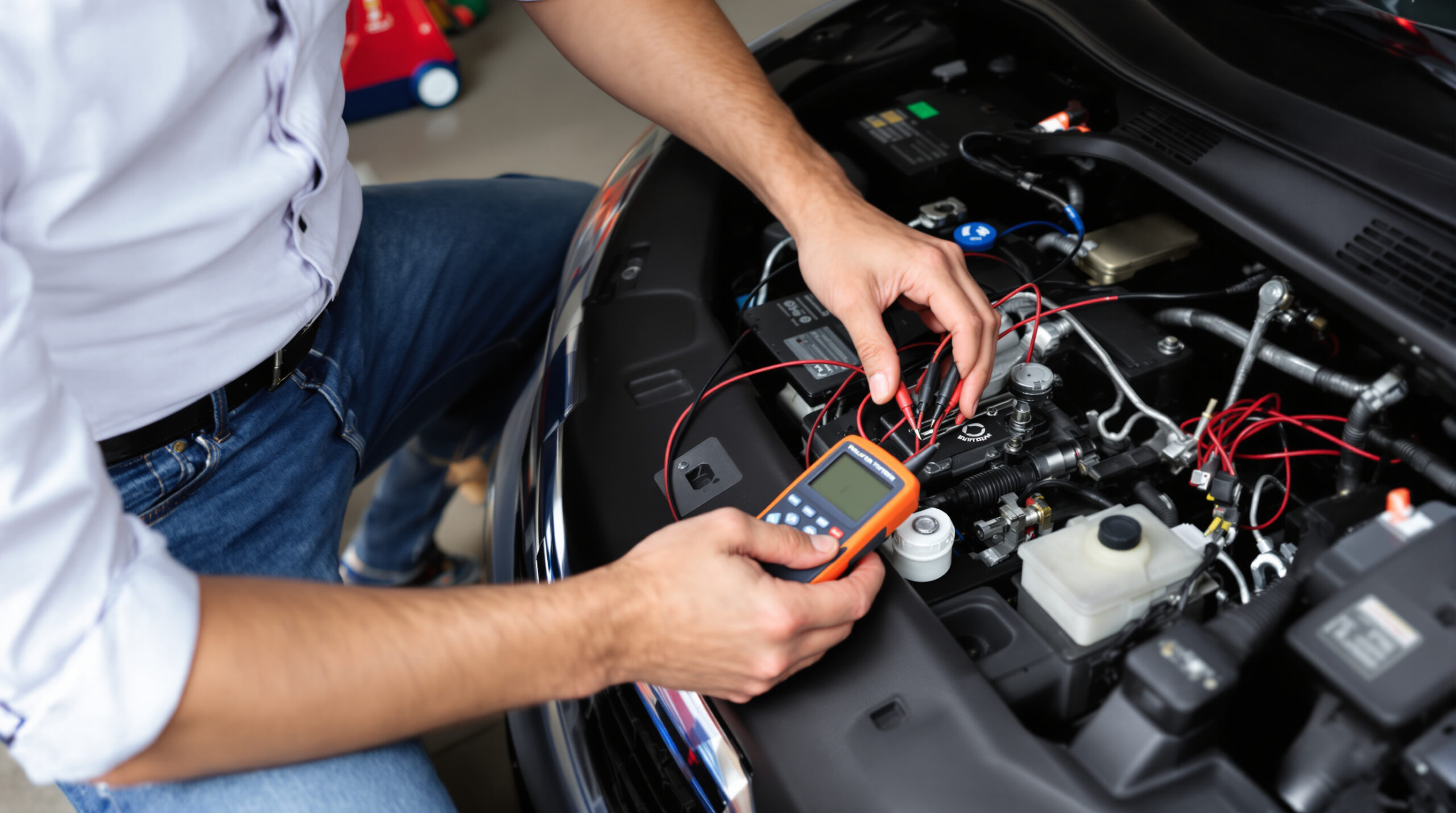 Diagnostiquer une décharge batterie à l'arrêt avec un multimètre — free download